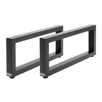 Lounge Bankgestell ohne Lehne 60/40 Schwarz, RAL 9005 | Im Set (2x)