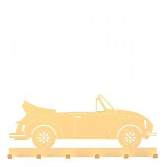 Schlüsselbrett "VW Käfer Cabrio Bug" beige 