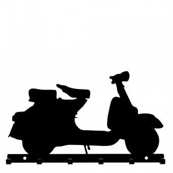 Schlüsselbrett "Vespa Roller Mofa Oldtimer" schwarz 