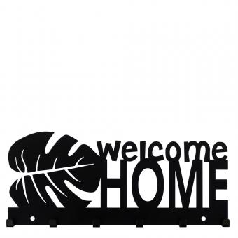 Schlüsselbrett "Welcome home mit Blatt" 