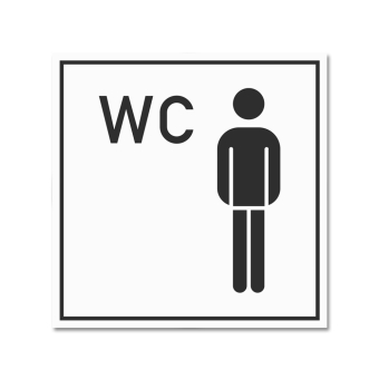 Hinweisschild WC Herren 